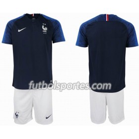 Camisetas Francia 2 star Niño Primera Equipacion Mundial 2018
